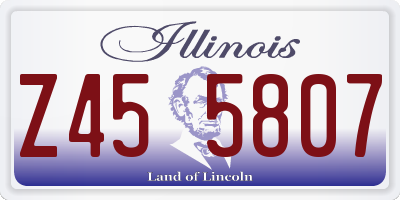IL license plate Z455807