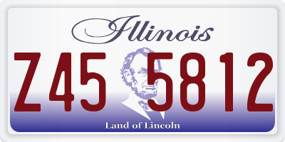 IL license plate Z455812
