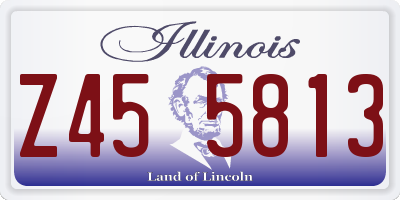 IL license plate Z455813