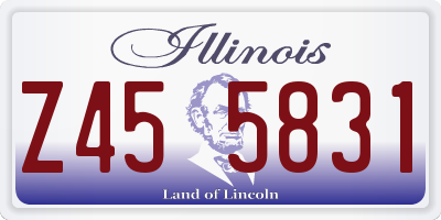 IL license plate Z455831