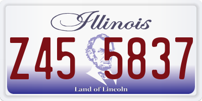 IL license plate Z455837
