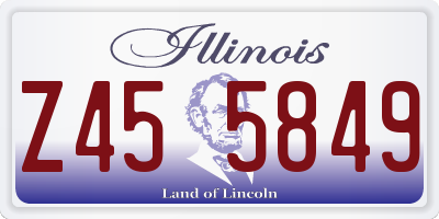 IL license plate Z455849