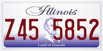 IL license plate Z455852