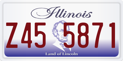IL license plate Z455871