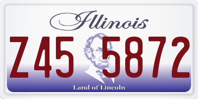 IL license plate Z455872