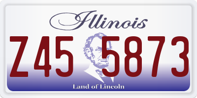 IL license plate Z455873