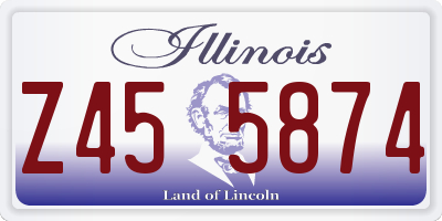 IL license plate Z455874