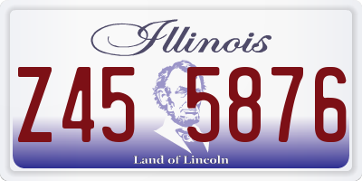 IL license plate Z455876