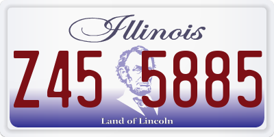 IL license plate Z455885
