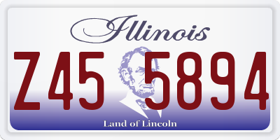 IL license plate Z455894