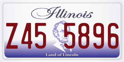 IL license plate Z455896