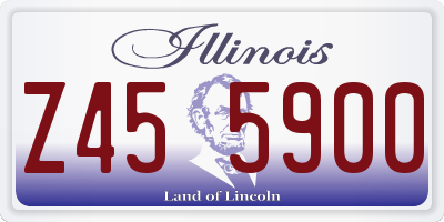 IL license plate Z455900