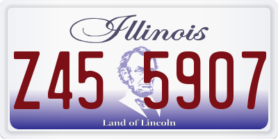 IL license plate Z455907