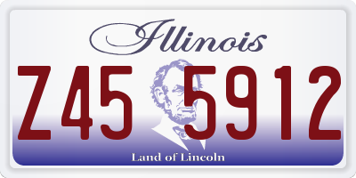 IL license plate Z455912
