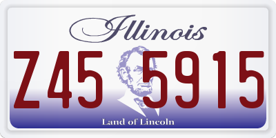 IL license plate Z455915