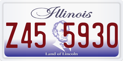 IL license plate Z455930