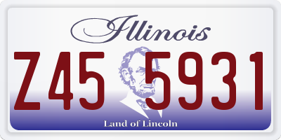 IL license plate Z455931