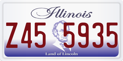 IL license plate Z455935