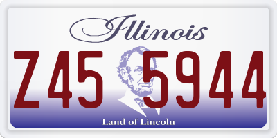 IL license plate Z455944