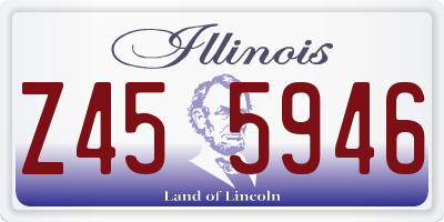 IL license plate Z455946