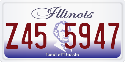 IL license plate Z455947