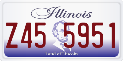 IL license plate Z455951