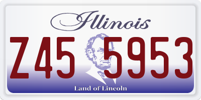 IL license plate Z455953