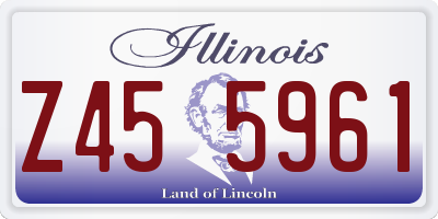 IL license plate Z455961