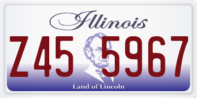 IL license plate Z455967