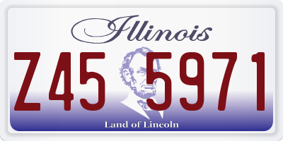 IL license plate Z455971