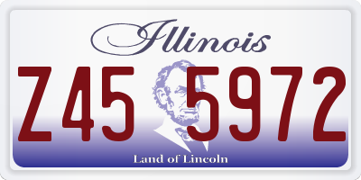 IL license plate Z455972