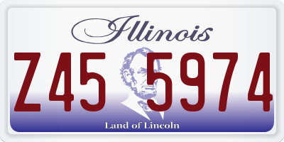IL license plate Z455974