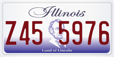 IL license plate Z455976