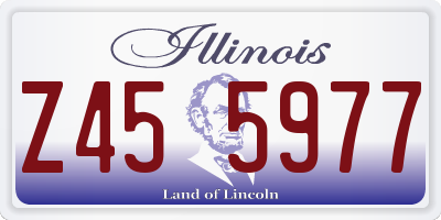 IL license plate Z455977