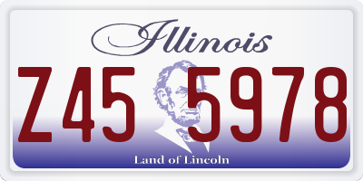IL license plate Z455978