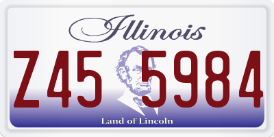 IL license plate Z455984