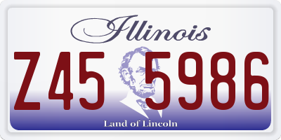 IL license plate Z455986