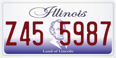 IL license plate Z455987