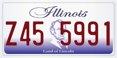IL license plate Z455991
