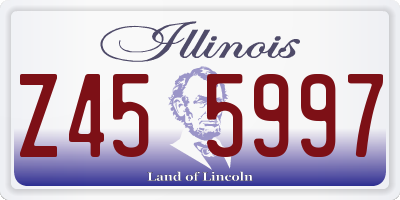 IL license plate Z455997