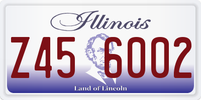 IL license plate Z456002