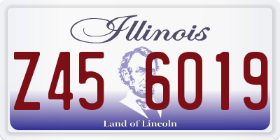 IL license plate Z456019