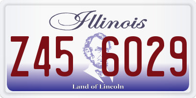 IL license plate Z456029