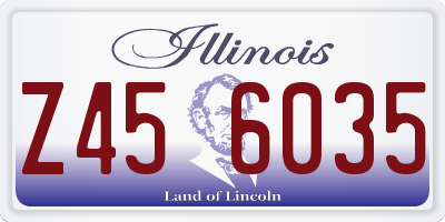 IL license plate Z456035