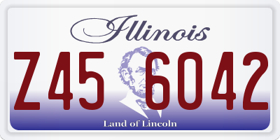 IL license plate Z456042