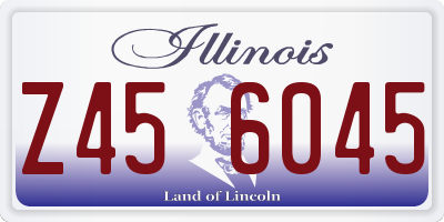 IL license plate Z456045