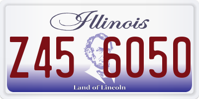 IL license plate Z456050