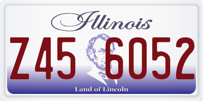 IL license plate Z456052