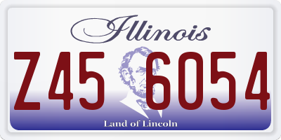 IL license plate Z456054