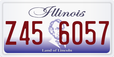 IL license plate Z456057